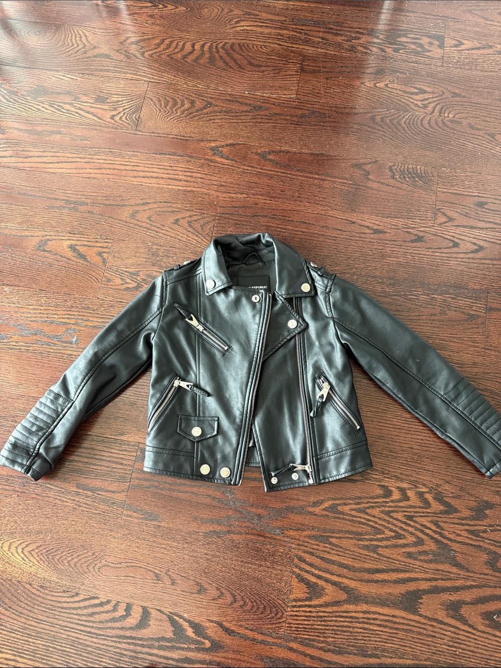 Like new Urban republic Kids Black Faux Leather Moto Jacket